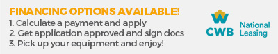 Financing options available